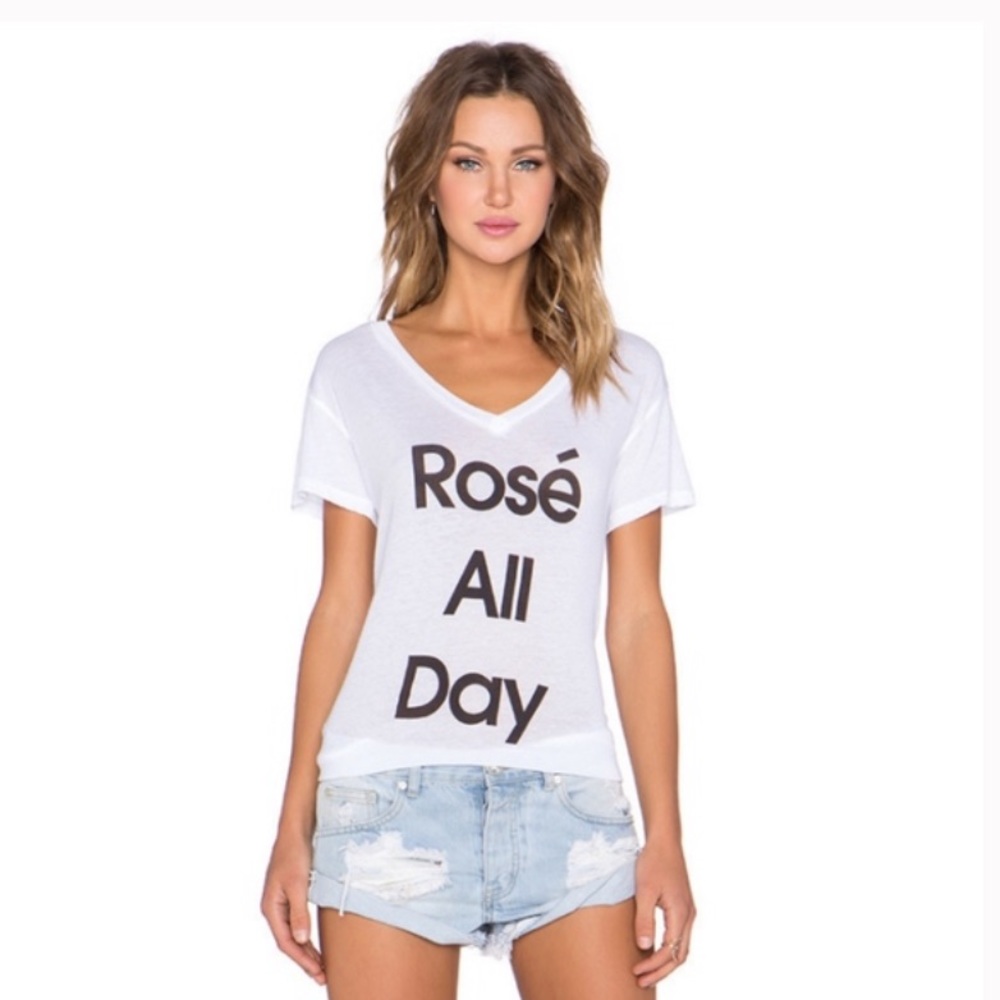 Wildfox “Rosé All Day” Tee